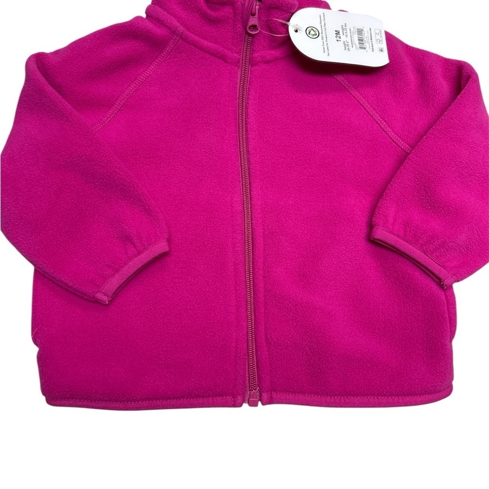 Vibrant Pink Fleece Jacket
